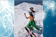 Around the World Outdoor Original pictures of the Skiers calendar Lebanon