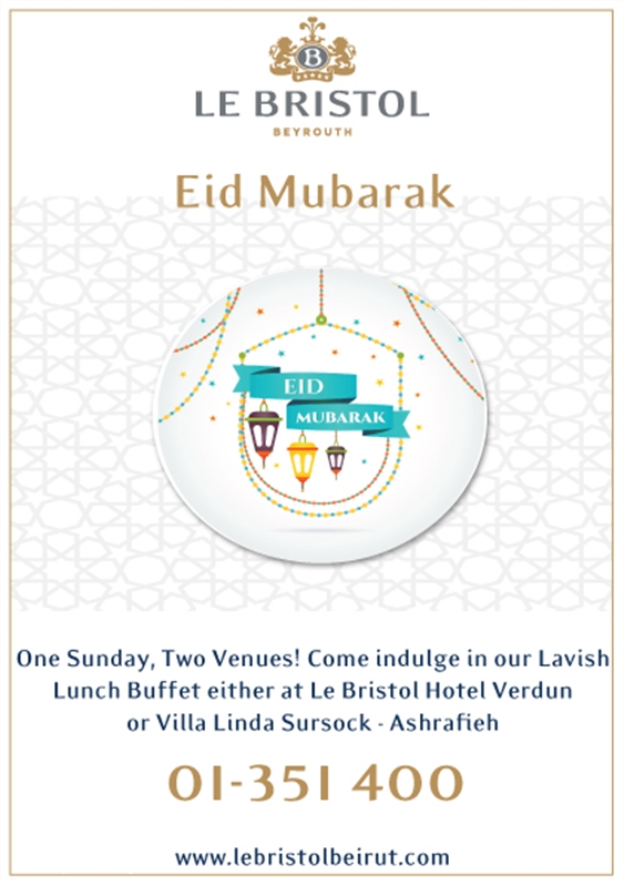 Le Bristol Beirut Suburb Social Event Eid el Fitr Sunday Lunch Lebanon