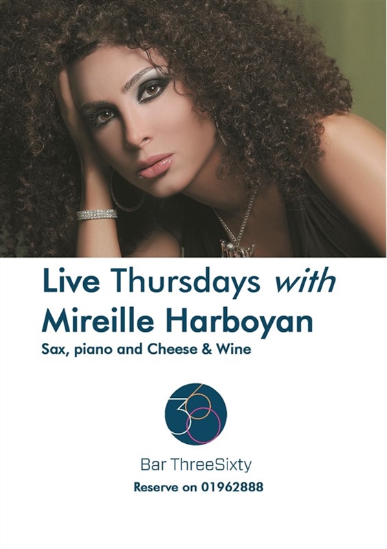 Bar ThreeSixty-Le Gray Beirut-Downtown Nightlife Live Thursdays with Mireille Harboyan at Bar 360 Lebanon