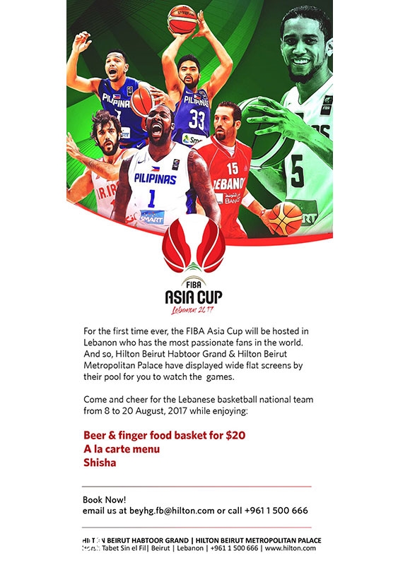 Hilton  Sin El Fil Social Event FIBA Asia Cup at Hilton Lebanon