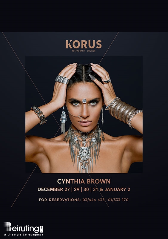 Korus Lounge Beirut-Monot New Year Cynthia Brown at Korus Lounge Lebanon