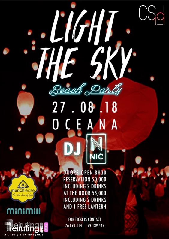 Oceana Beach Party Light The Sky Beach Party Lebanon