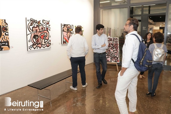 Activities Beirut Suburb Exhibition Benoit Debbane, Exhibition of Doodlings on the theme OUGA OUGA Lebanon