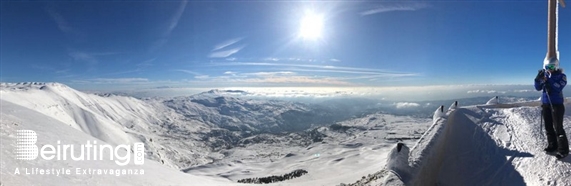 Outdoor Lebanon covered by snow  Lebanon