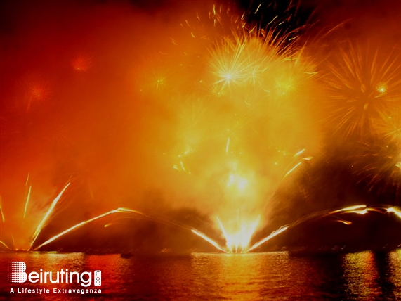 Everyday CAFE Jounieh Nightlife Jounieh Summer Fireworks from Everyday cafe Lebanon