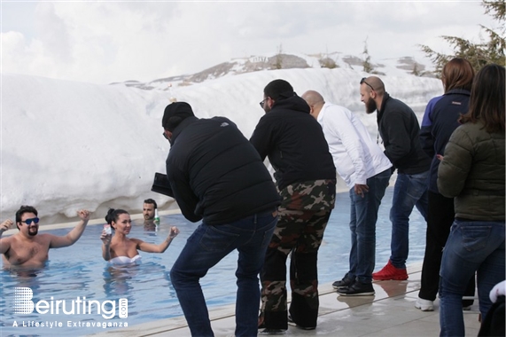 Montagnou Outdoor The Snowlarium Mountain Pool Party Lebanon