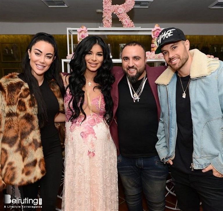 Wassim Slaiby and Rima Fakih attend Super Bowl LVI Pregame at SoFi News  Photo - Getty Images