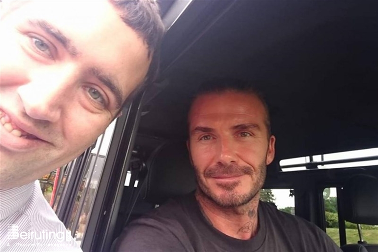 David Beckham poses with Cristiano Ronaldo as he attends Real Madrid  training session in LA - Irish Mirror Online