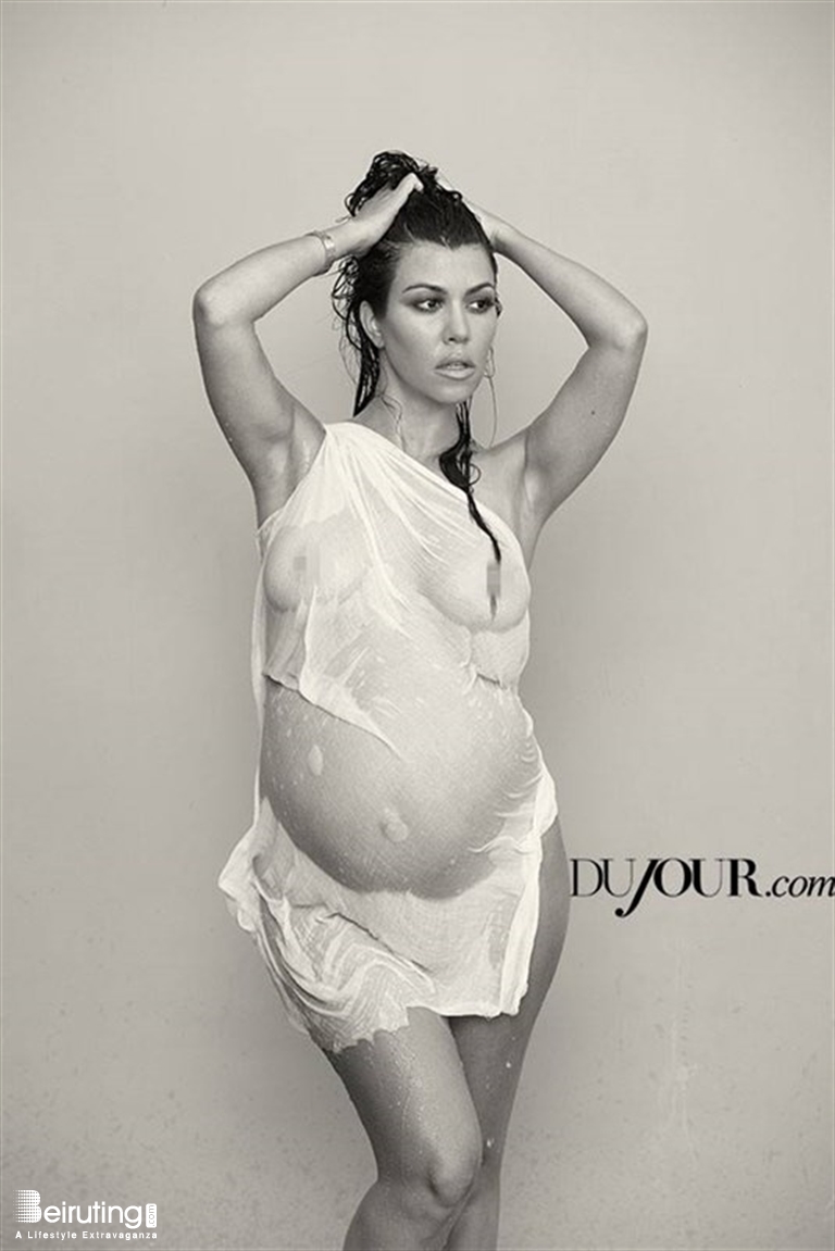 Beiruting - Life Style Blog - Pregnant Kourtney Kardashian Poses Nude For  DuJour Magazine