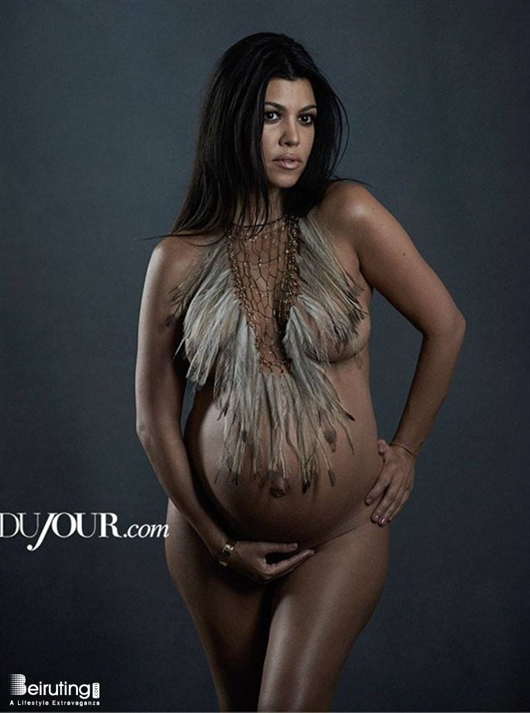 Beiruting - Life Style Blog - Pregnant Kourtney Kardashian Poses Nude For  DuJour Magazine