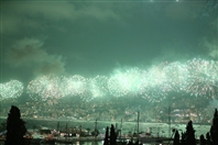 Trinidad Rooftop Jounieh Nightlife Jounieh Fireworks Show from Trinidad Lebanon