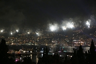 Trinidad Rooftop Jounieh Nightlife Jounieh Fireworks Show from Trinidad Lebanon