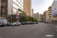 Outdoor Coronavirus fears empty streets in Beirut Lebanon