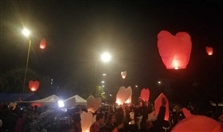 Outdoor Zahle sky lanterns carry wishes to the heavens Lebanon