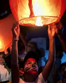 Outdoor Zahle sky lanterns carry wishes to the heavens Lebanon