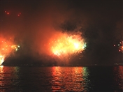Everyday CAFE Jounieh Nightlife Jounieh Summer Fireworks from Everyday cafe Lebanon