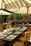 Social Event Lunch under the new parasols at the liza garden Lebanon