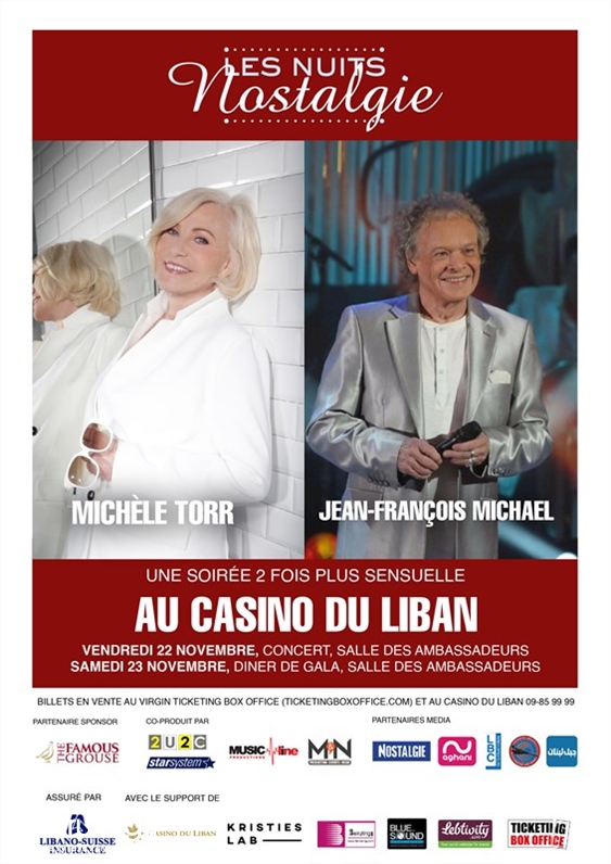 Casino du Liban Jounieh Concert Michele Torr-Jean Francois Michael at Casino du Liban Lebanon