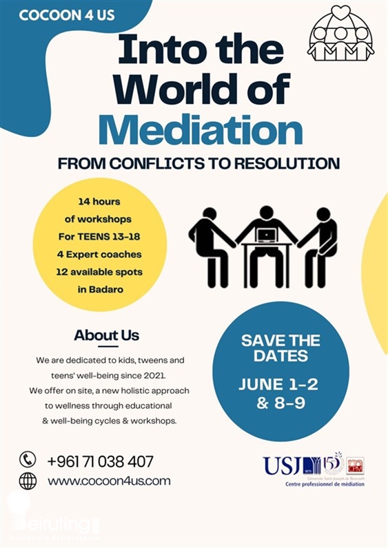 Activities Beirut Suburb Social Event COCOON4US Into the world of Mediation Lebanon