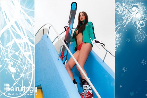 Around the World Outdoor Original pictures of the Skiers calendar Lebanon