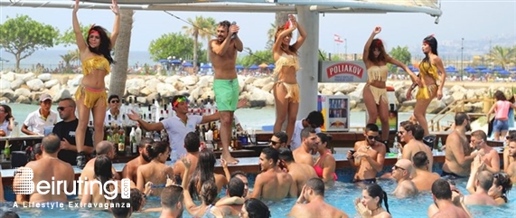 Cyan Kaslik Beach Party Champagne Showers at Cyan Lebanon