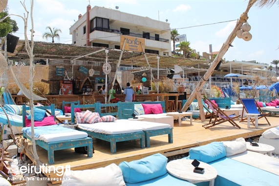 Tonic Cafe Bar Jounieh Beach Party Tonic Beach Bar on Sunday Lebanon