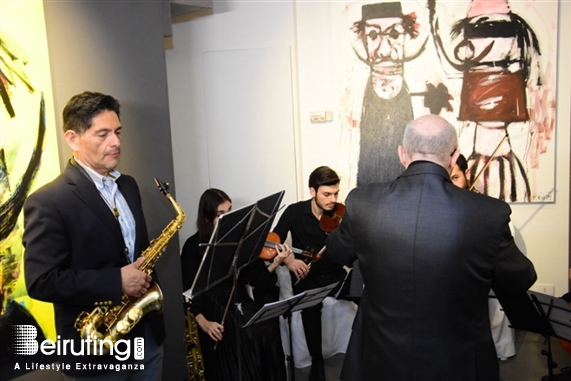 Social Event Raouf Rifai harmonizing colors exhibition Lebanon