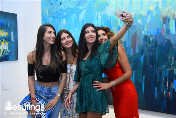 Activities Beirut Suburb Exhibition Opening of Louma Rabah Art Studio Lebanon