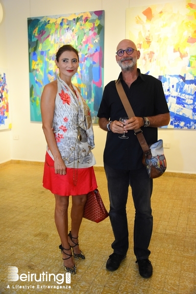 Activities Beirut Suburb Exhibition Opening of Louma Rabah Art Studio Lebanon