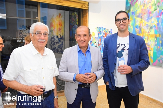 Activities Beirut Suburb Exhibition Opening of Louma Rabah Art Studio Lebanon