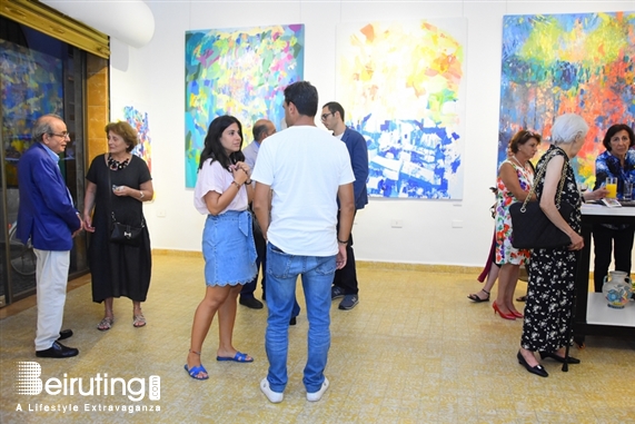 Activities Beirut Suburb Exhibition Opening of Louma Rabah Art Studio Lebanon