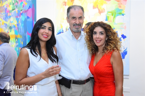 Activities Beirut Suburb Exhibition Opening of Louma Rabah Art Studio Lebanon