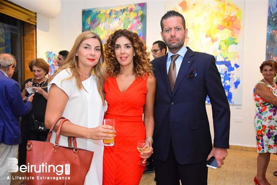 Activities Beirut Suburb Exhibition Opening of Louma Rabah Art Studio Lebanon