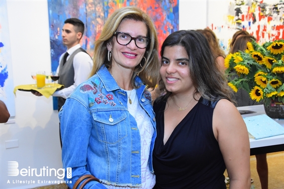 Activities Beirut Suburb Exhibition Opening of Louma Rabah Art Studio Lebanon