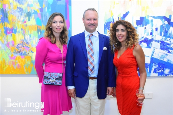 Activities Beirut Suburb Exhibition Opening of Louma Rabah Art Studio Lebanon