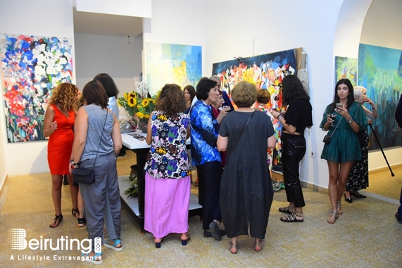 Activities Beirut Suburb Exhibition Opening of Louma Rabah Art Studio Lebanon