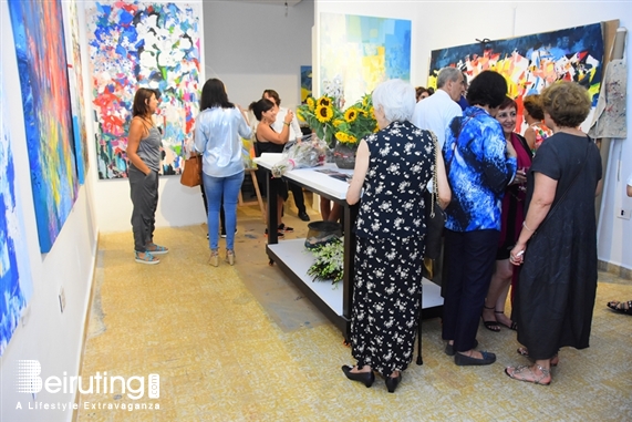 Activities Beirut Suburb Exhibition Opening of Louma Rabah Art Studio Lebanon