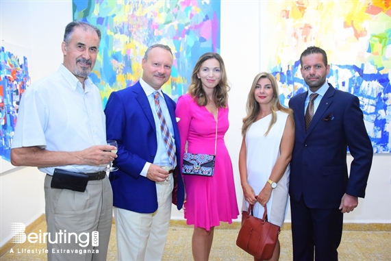 Activities Beirut Suburb Exhibition Opening of Louma Rabah Art Studio Lebanon