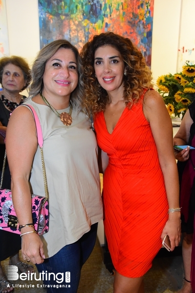 Activities Beirut Suburb Exhibition Opening of Louma Rabah Art Studio Lebanon