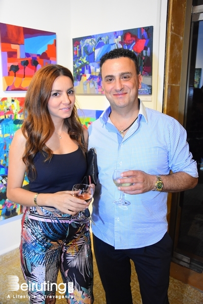 Activities Beirut Suburb Exhibition Opening of Louma Rabah Art Studio Lebanon