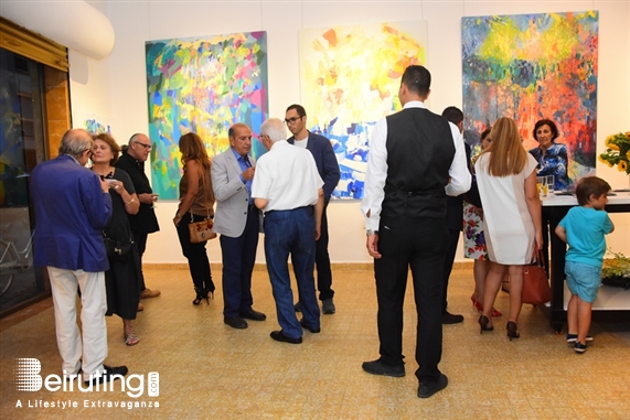 Activities Beirut Suburb Exhibition Opening of Louma Rabah Art Studio Lebanon