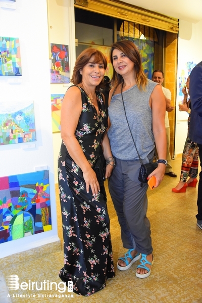 Activities Beirut Suburb Exhibition Opening of Louma Rabah Art Studio Lebanon