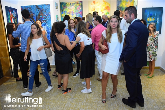 Activities Beirut Suburb Exhibition Opening of Louma Rabah Art Studio Lebanon