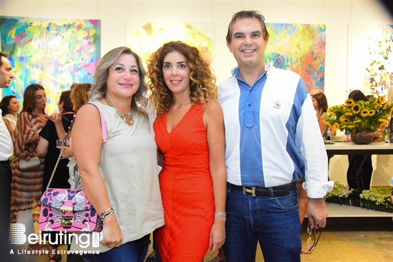 Activities Beirut Suburb Exhibition Opening of Louma Rabah Art Studio Lebanon