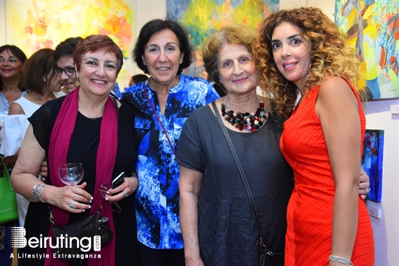 Activities Beirut Suburb Exhibition Opening of Louma Rabah Art Studio Lebanon