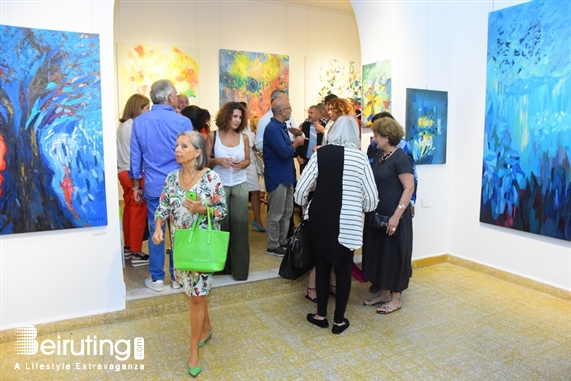 Activities Beirut Suburb Exhibition Opening of Louma Rabah Art Studio Lebanon