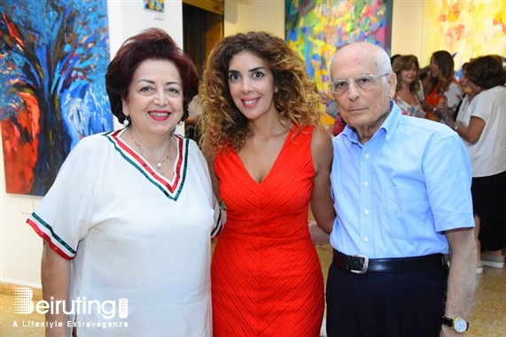 Activities Beirut Suburb Exhibition Opening of Louma Rabah Art Studio Lebanon