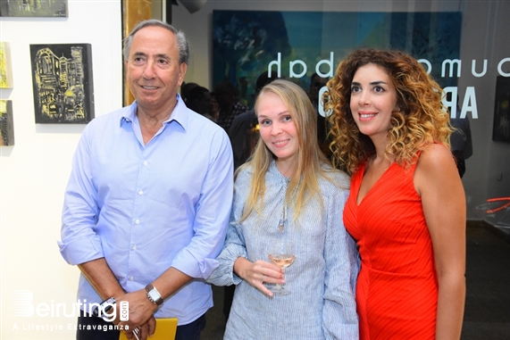 Activities Beirut Suburb Exhibition Opening of Louma Rabah Art Studio Lebanon