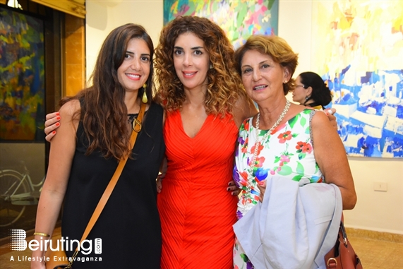 Activities Beirut Suburb Exhibition Opening of Louma Rabah Art Studio Lebanon