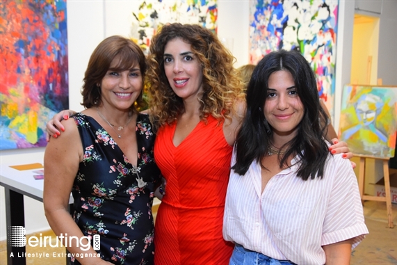 Activities Beirut Suburb Exhibition Opening of Louma Rabah Art Studio Lebanon